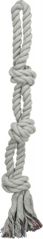 TRIXIE 60 cm 500 g multi-colored double rope with knots.
