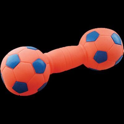 ZOONIK 20.5 cm football dumbbell toy