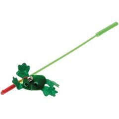 ZooOne teaser fishing rod with frog toy