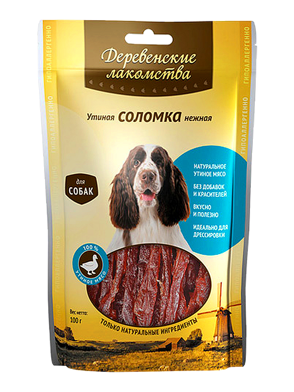 Country Treats "Tender duck straws for dogs" (100% meat) 90g