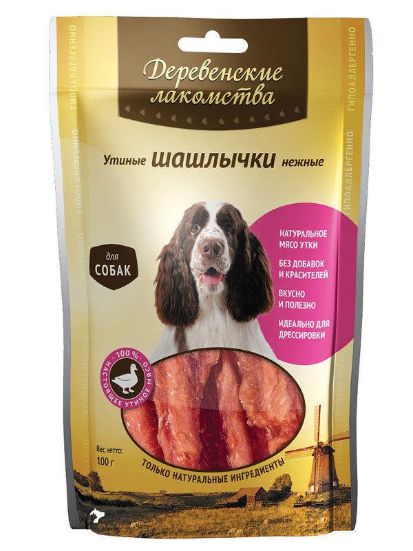 Country Treats "Tender duck skewers for dogs" 90g
