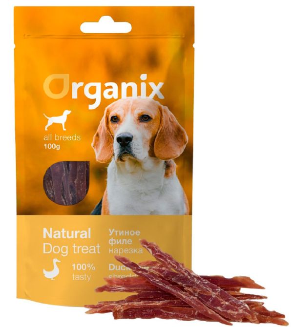 ORGANIX Dog treat “Sliced duck fillet” (100% meat) 100g