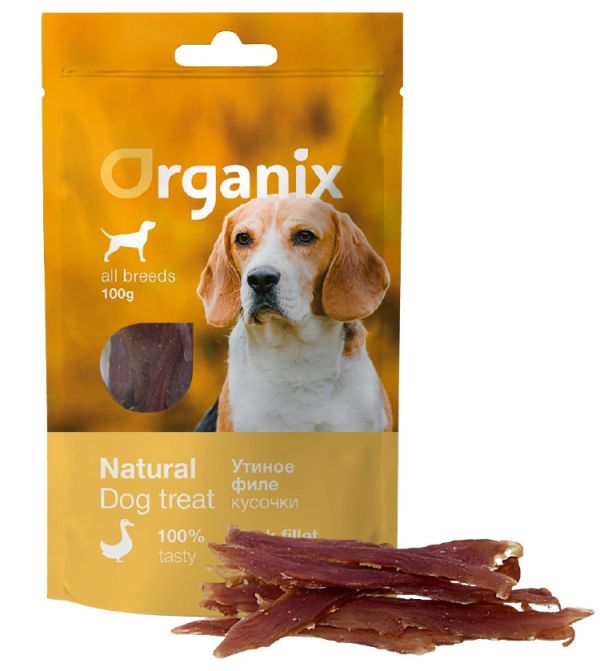 ORGANIX Dog treat “Duck fillet” (100% meat) 100g