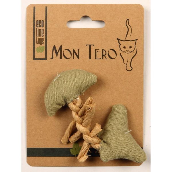 MON TERO ECO 11 cm toy for cats fish bone with catnip green