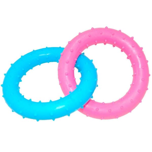 HOMEPET TPR 13 cm dog toy two rings with spikes