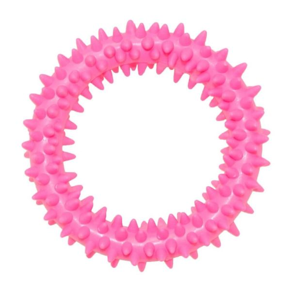 HOMEPET TPR 9 cm dog toy ring with spikes