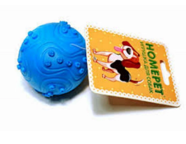 HOMEPET TPR Ф 6.3 cm dog toy ball with squeaker
