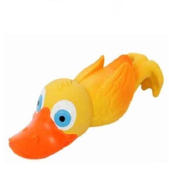 HOMEPET 19 cm dog toy duckling with squeaker latex
