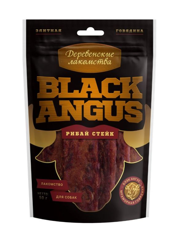 Dried delicacies "Black angus" ribeye beef steak 50 g