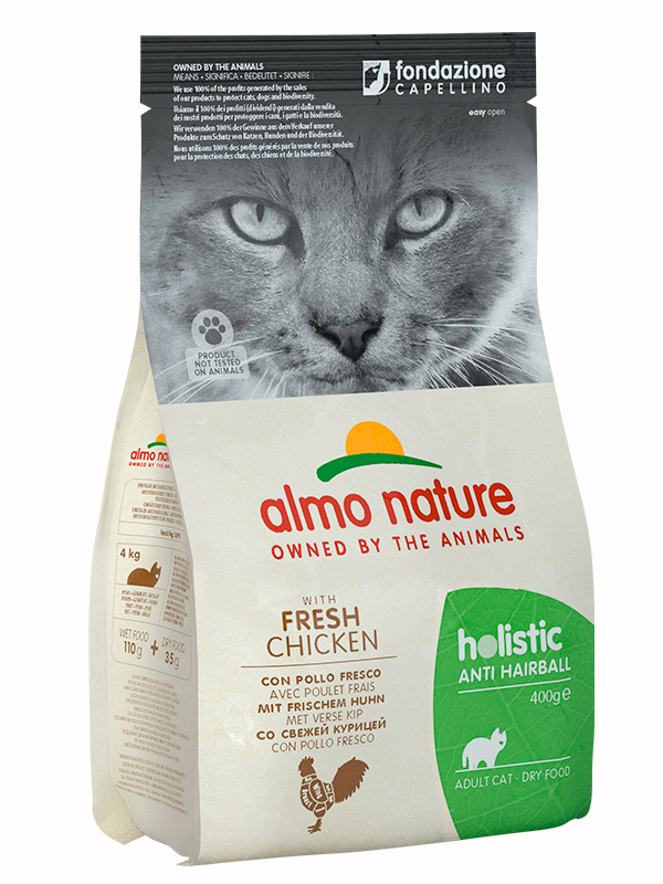 ALMO NATURE cat food hair control with Chicken and Rice (Functional - Adult Anti-Hairball Chicken and Rice)