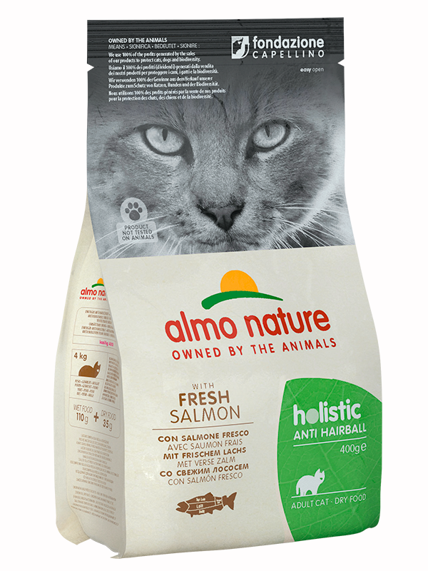 ALMO NATURE cat food hair control with Fish and Potatoes (Functional - Adult Anti-Hairball Fish and Potatoes)