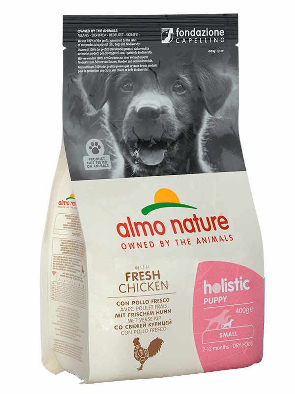 ALMO NATURE food for Small Breed Puppies with Holistic Chicken