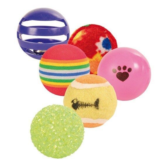TRIXIE Toy for cats Set of balls 3, 5cm-4cm (1x6)