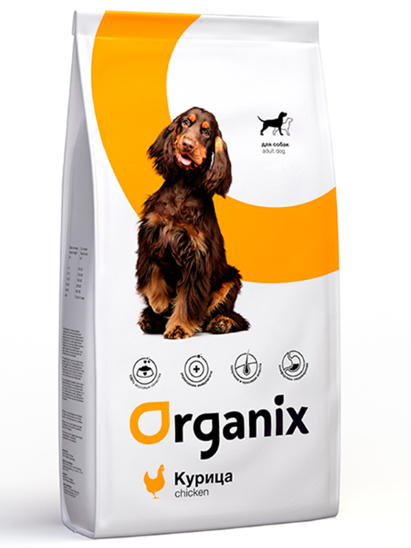 ORGANIX food for adult dogs with chicken and whole rice (Adult Dog Chicken)