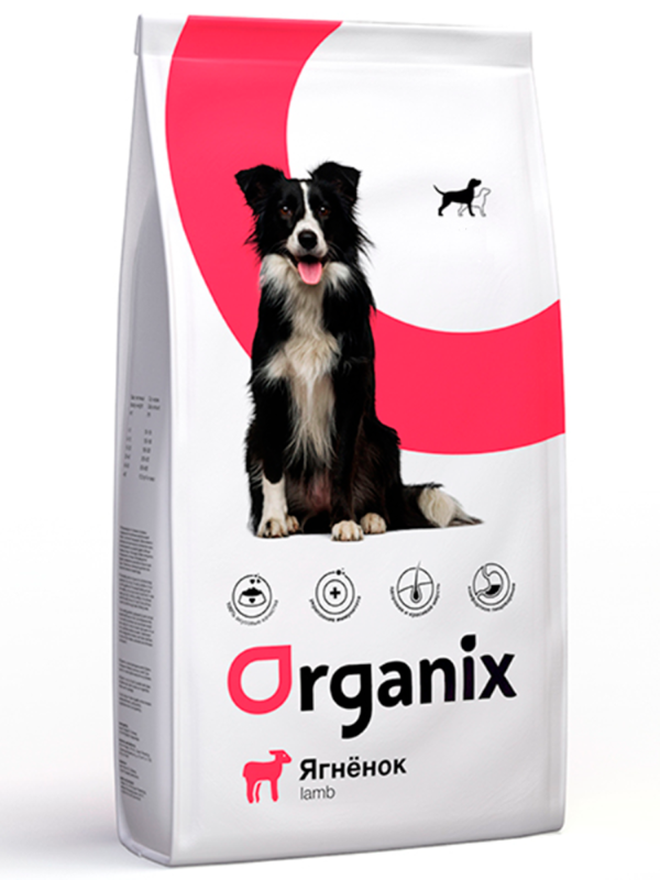 ORGANIX food for adult dogs with lamb for sensitive digestion (Adult Dog Lamb)