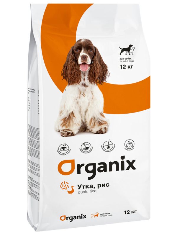 ORGANIX dog food Weight Control with duck and rice (Weight Control)