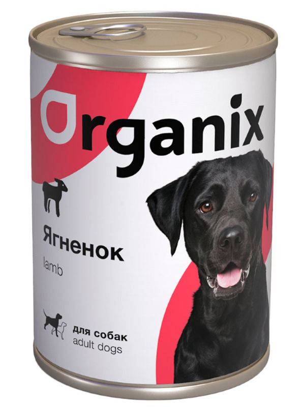 ORGANIX Canned food for dogs with lamb 8x410g