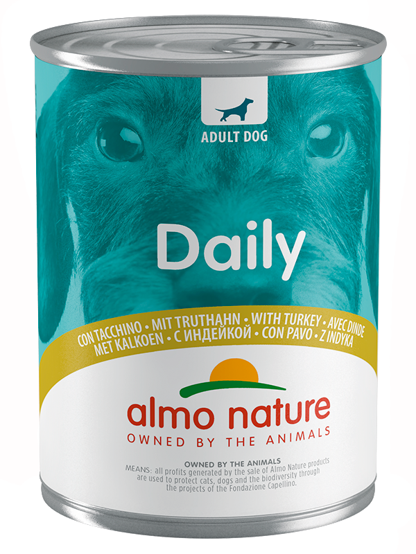 ALMO NATURE canned food for dogs "Menu with Turkey" Daily Menu - Turkey 24x400g