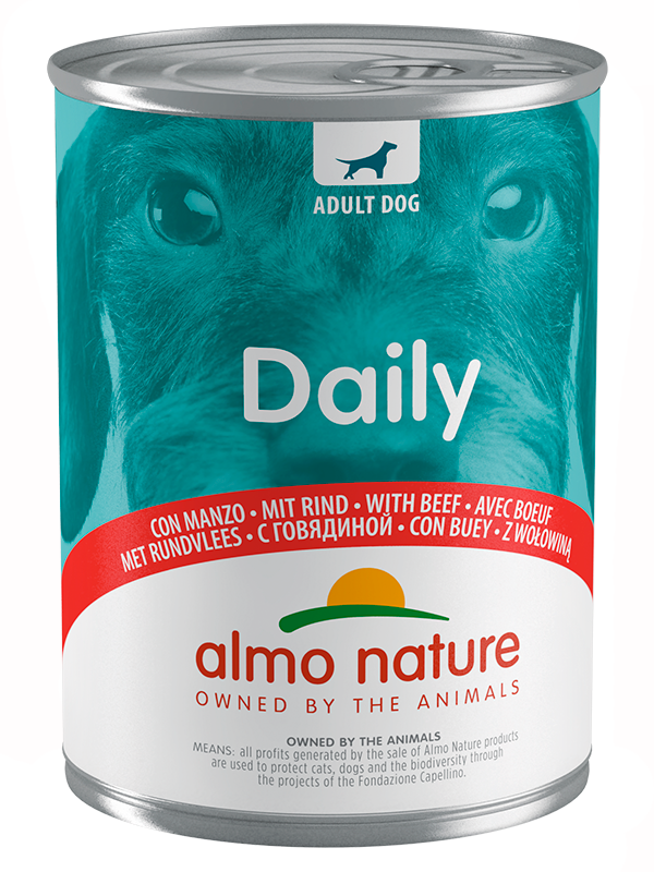 ALMO NATURE canned food for dogs "Menu with Beef" Daily Menu - Beef 24x400g