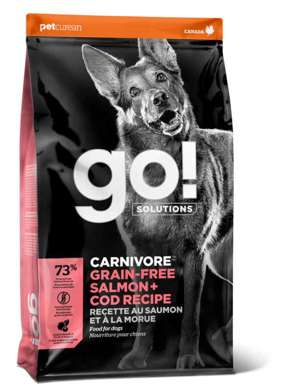 GO Grain-free for Dogs of all ages with Salmon and Cod (GF Salmon + Cod Recipe)