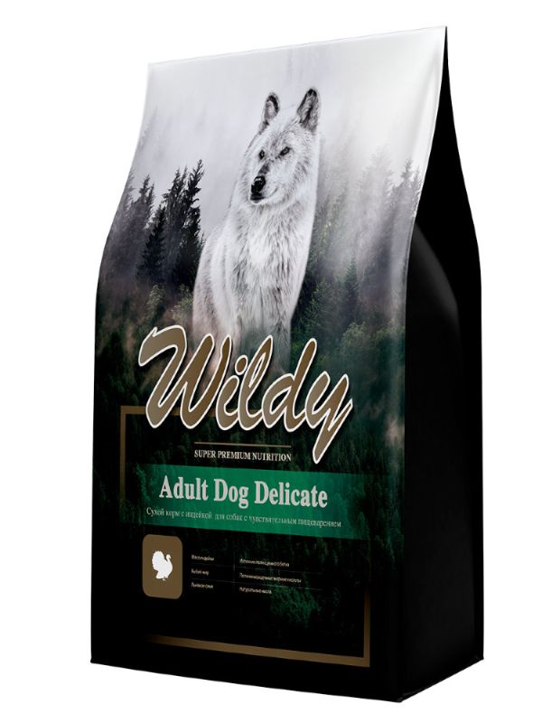 Dry food Wildy Dry food Adult Dog Delicate with turkey for dogs with senses. digestion