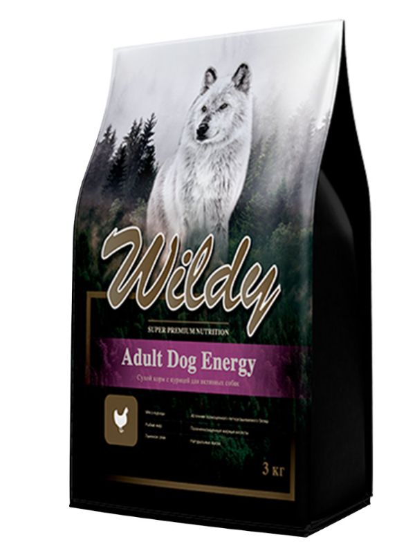 Dry food Wildy Adult DOG Energy with chicken for active dogs