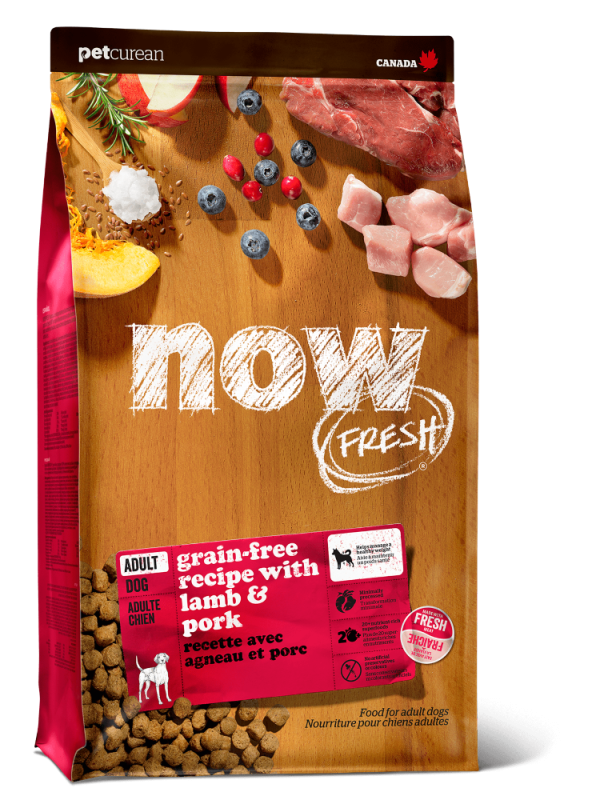 NOW Grain-free food for adult dogs with fresh lamb (NEW)