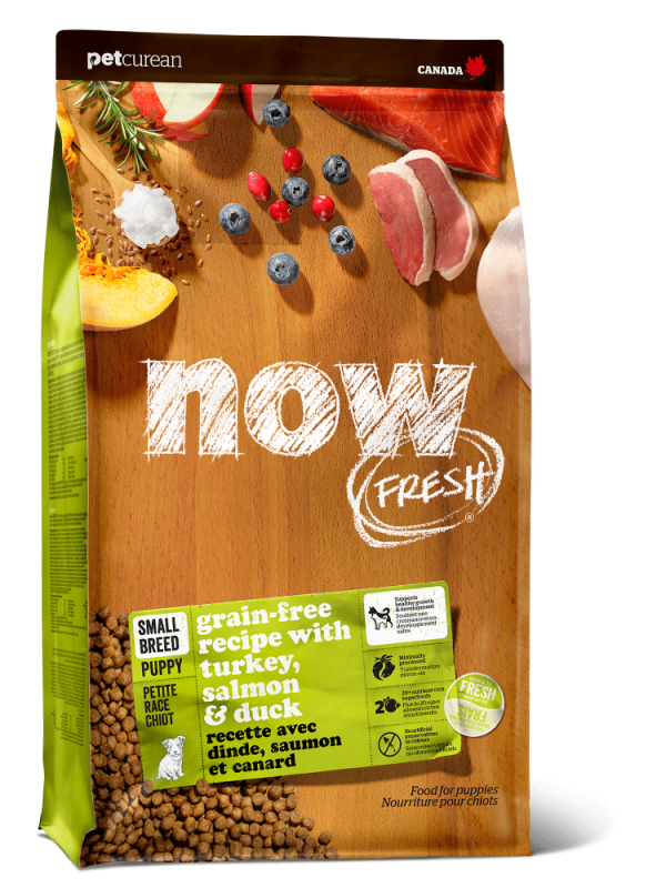 NOW Grain-free food for Small Breed Puppies with Turkey, Duck and vegetables (NEW)