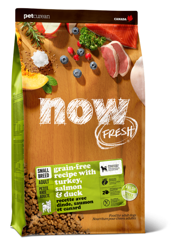 NOW Grain-free food for Adult dogs of Small breeds with Turkey, Duck and vegetables (NEW)