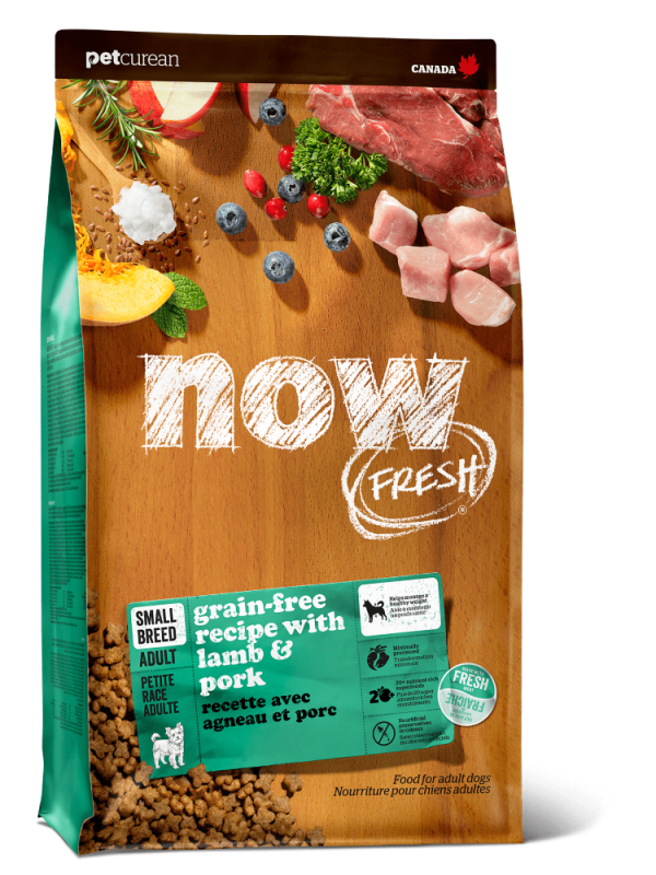 NOW Grain-free food for Adult dogs of Small breeds with fresh Lamb and vegetables (NEW)