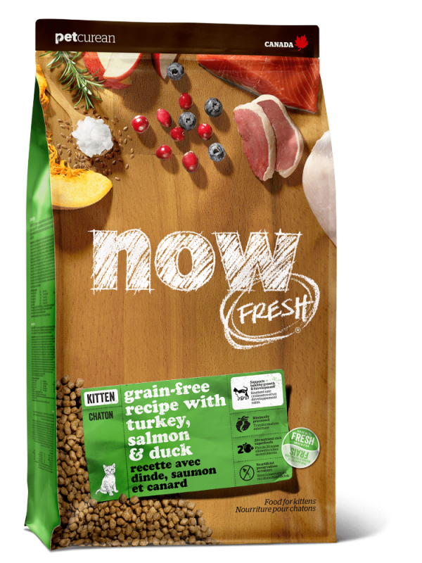 NOW Grain-free food for kittens with Turkey, Duck and vegetables (NEW)