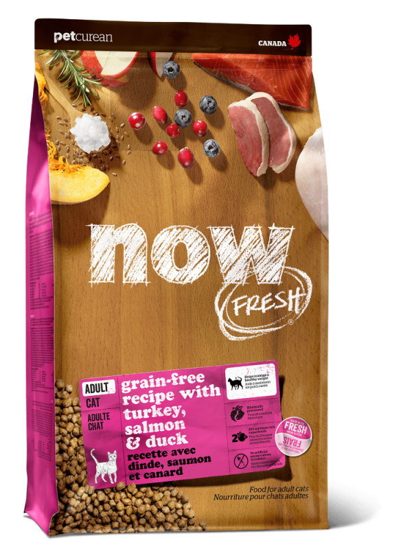 NOW Grain-free food for adult cats with Turkey, Duck and Vegetables (NEW)