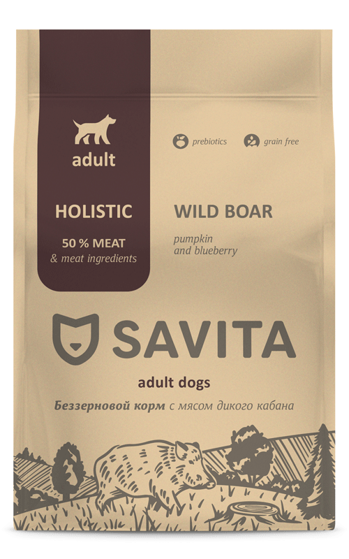 SAVITA for dogs with wild boar meat